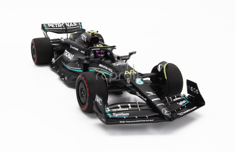 Minichamps Mercedes gp F1 W14 Team Mercedes-amg Petronas Formula One N 44 2nd Australian Melbourne Gp With Pit Board 2023 Lewis Hamilton 1:18 Matt Black