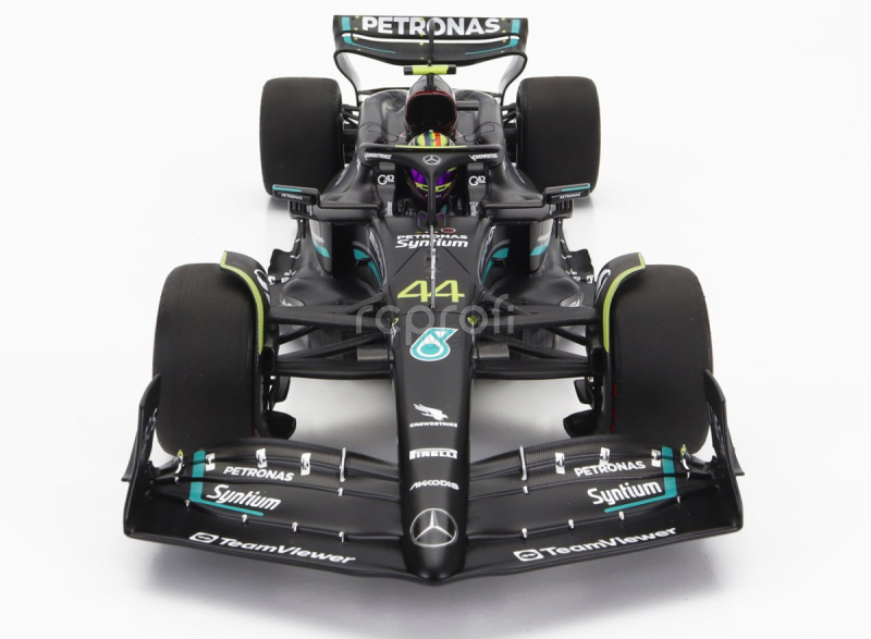 Minichamps Mercedes gp F1 W14 Team Mercedes-amg Petronas Formula One N 44 2nd Australian Melbourne Gp With Pit Board 2023 Lewis Hamilton 1:18 Matt Black