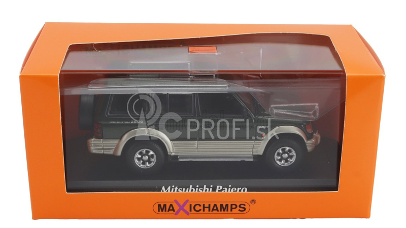 Minichamps Mitsubishi Pajero Lwb 2800 Turbo Intercooler 1991 1:43 zelená a strieborná