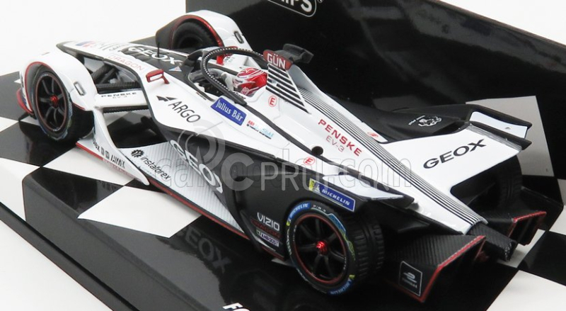 Minichamps Penske Formula-e Ev-3 Team Geox Dragon N 6 Sezóna 2018-2019 F.nasr 1:43 Biela