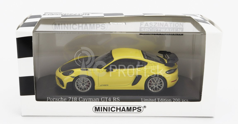 Minichamps Porsche 718 (982) Cayman Gt4 Rs 2021 1:43 žltá