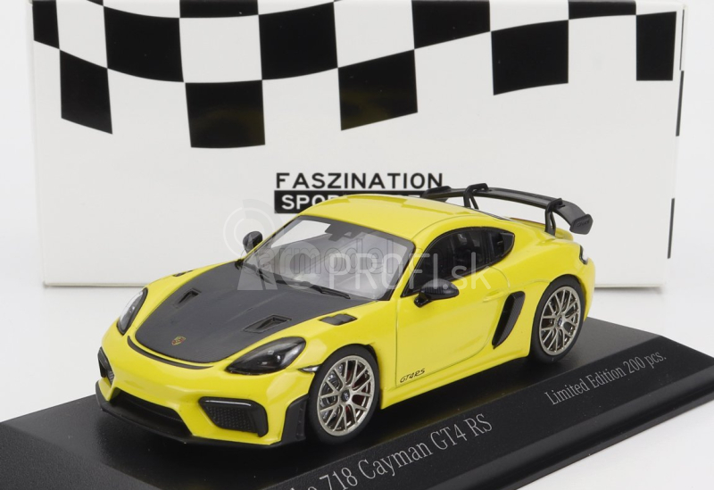 Minichamps Porsche 718 (982) Cayman Gt4 Rs 2021 1:43 žltá