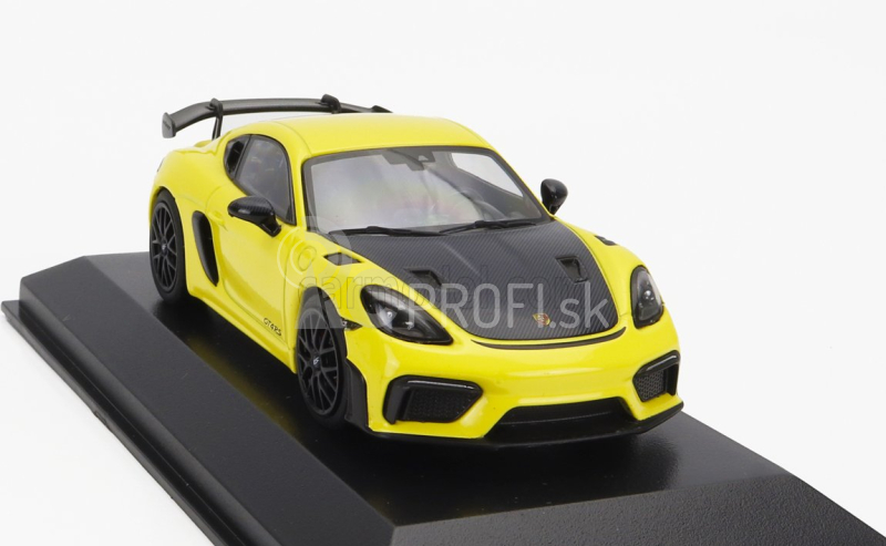 Minichamps Porsche 718 (982) Cayman Gt4 Rs 2021 - čierne disky 1:43 Yellow Black