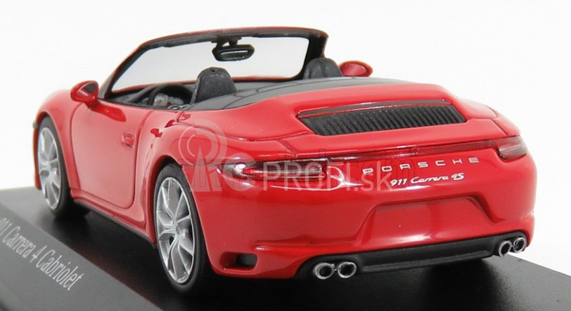 Minichamps Porsche 911 991-2 Carrera 4s Cabriolet 2017 1:43 červená