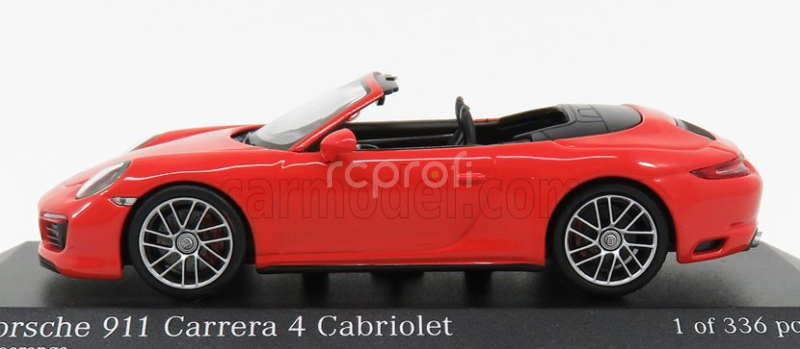 Minichamps Porsche 911 991-2 Carrera 4s Cabriolet 2017 1:43 oranžová