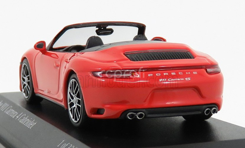 Minichamps Porsche 911 991-2 Carrera 4s Cabriolet 2017 1:43 oranžová