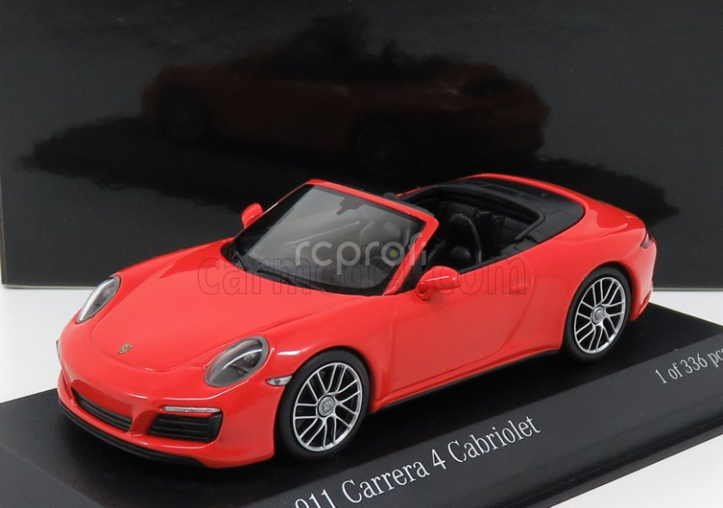 Minichamps Porsche 911 991-2 Carrera 4s Cabriolet 2017 1:43 oranžová