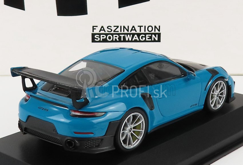 Minichamps Porsche 911 991-2 Gt2 Rs Coupe 2018 - Strieborné disky 1:43 Miami Blue