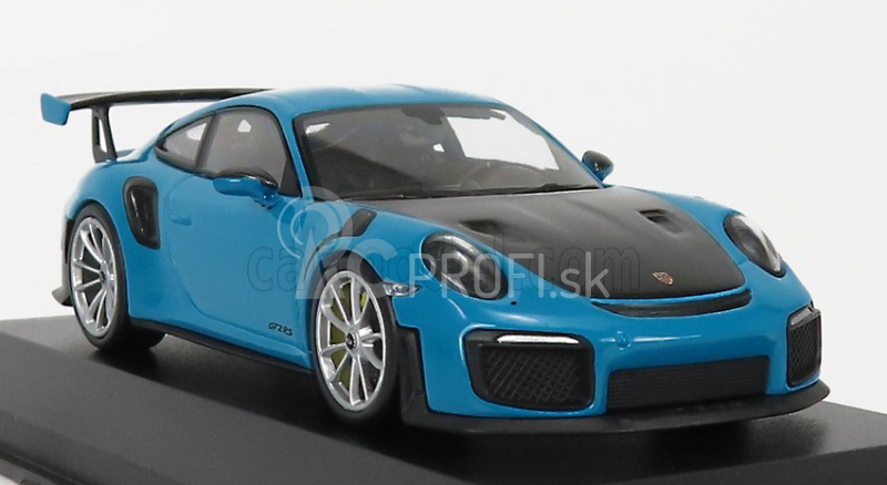 Minichamps Porsche 911 991-2 Gt2 Rs Coupe 2018 - Strieborné disky 1:43 Miami Blue