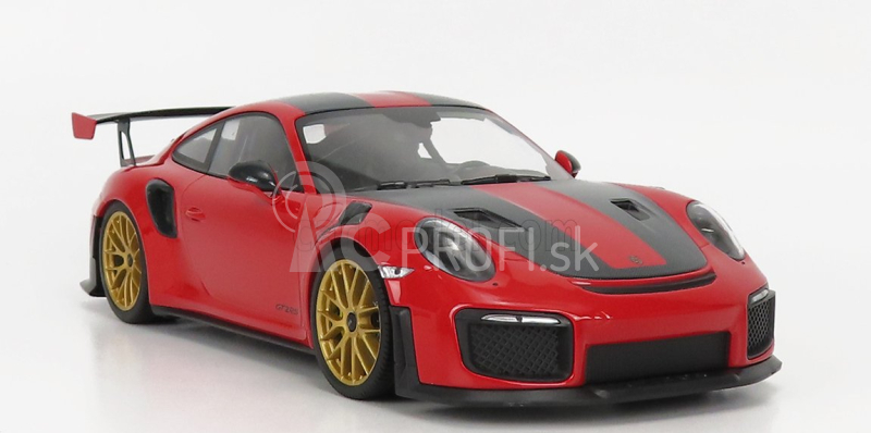 Minichamps Porsche 911 991-2 Gt2 Rs Weissach Package 2018 1:18 červená čierna