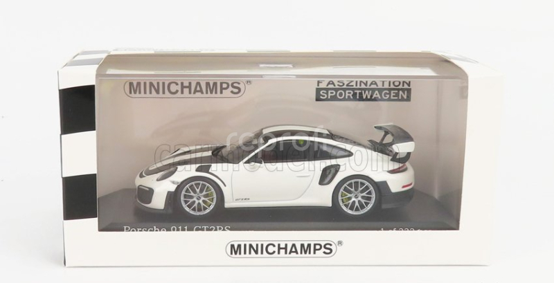 Minichamps Porsche 911 991-2 Gt2 Rs Weissach Package Coupe 2018 1:43 biela čierna