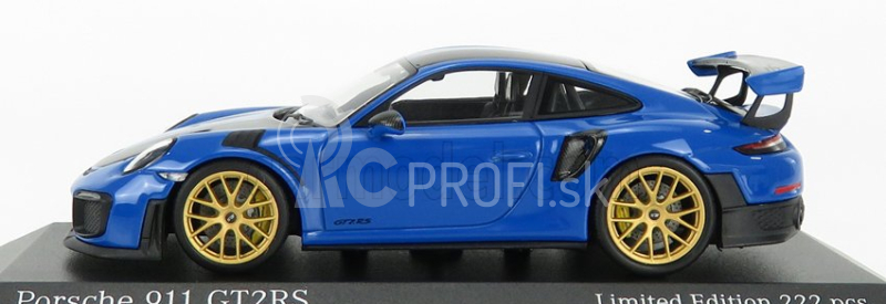 Minichamps Porsche 911 991-2 Gt2 Rs Weissach Package Coupe 2018 1:43 Voodoo Blue Black