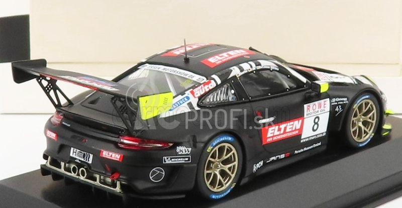 Minichamps Porsche 911 991-2 Gt3-r Team Iron Force N 8 Vln1 Adac Nurburgring 2019 L.luhr - A.de Leener - J.e.slooten 1:43 čierna