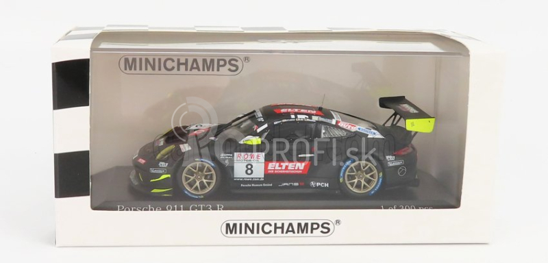 Minichamps Porsche 911 991-2 Gt3-r Team Iron Force N 8 Vln1 Adac Nurburgring 2019 L.luhr - A.de Leener - J.e.slooten 1:43 čierna