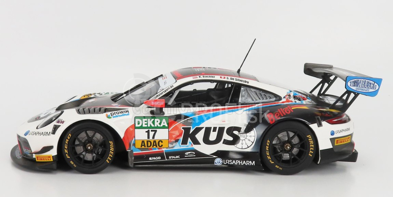 Minichamps Porsche 911 991-2 Gt3 R Team Kues 75 Bernhard N 17 Adac Gt Masters Hockenheim 2020 K.bachler - S.de Silvestro - Stefan Bellof Tribute 1:18 čierna biela červená