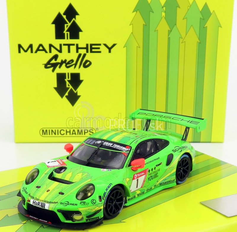 Minichamps Porsche 911 991-2 Gt3 R Team Manthey Racing N 1 24h Vln Nurburgring 2019 R.lietz - F.makowiecki - P.pilet - N.tandy 1:43 Green