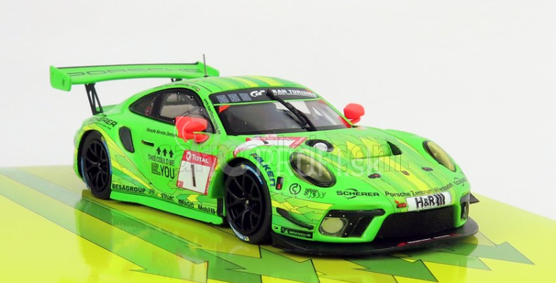 Minichamps Porsche 911 991-2 Gt3 R Team Manthey Racing N 1 24h Vln Nurburgring 2019 R.lietz - F.makowiecki - P.pilet - N.tandy 1:43 Green