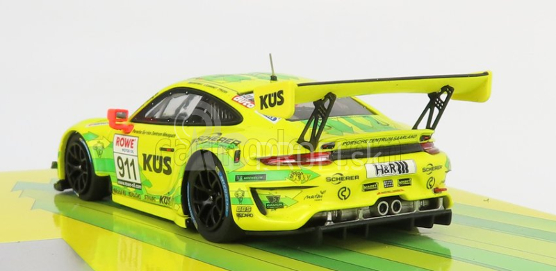 Minichamps Porsche 911 991-2 Gt3 R Team Manthey Racing N 911 Vln 24h Nurburgring 2020 M.campbell - L.kern - M.jaminet - J.anlauer 1:43 Žltozelená