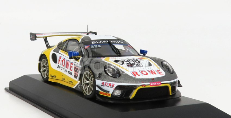 Minichamps Porsche 911 991-2 Gt3 R Team Rowe Racing N 998 2nd 24h Spa 2019 F.makowiecki - P.pilet - N.tandy 1:43 Sivá Biela Žltá