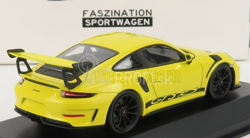 Minichamps Porsche 911 991-2 Gt3 Rs Coupe 2018 - čierne disky 1:43 Racing Yellow