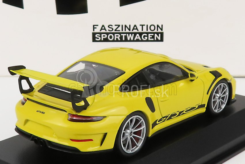 Minichamps Porsche 911 991-2 Gt3 Rs Coupe 2018 - Strieborné disky 1:43 Racing Yellow