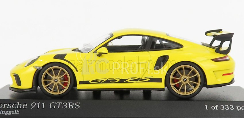 Minichamps Porsche 911 991-2 Gt3 Rs Coupe 2018 - Zlaté ráfiky 1:43 Racing Yellow