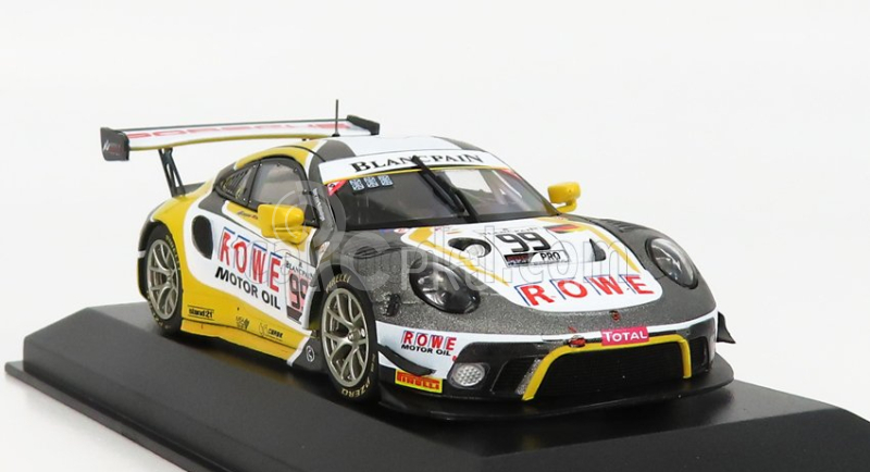 Minichamps Porsche 911 991-2 Team Rowe Racing N 99 7th 24h Spa 2019 D.olsen - M.campbell - D.werner 1:43 Sivá Biela Žltá