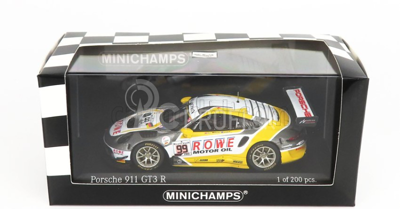 Minichamps Porsche 911 991-2 Team Rowe Racing N 99 7th 24h Spa 2019 D.olsen - M.campbell - D.werner 1:43 Sivá Biela Žltá