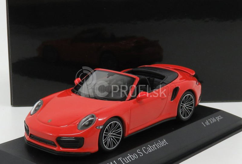 Minichamps Porsche 911 991-2 Turbo S Cabriolet 2017 1:43 oranžová