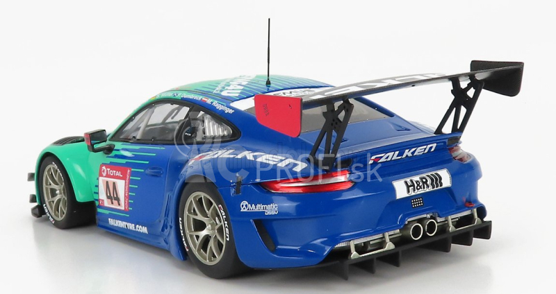 Minichamps Porsche 911 991 Gt3 R Team Falken Motorsports N 44 24h Nurburgring 2020 P.dumbreck- M.ragginger - S.muller - K.bachler 1:18 svetlozelená modrá