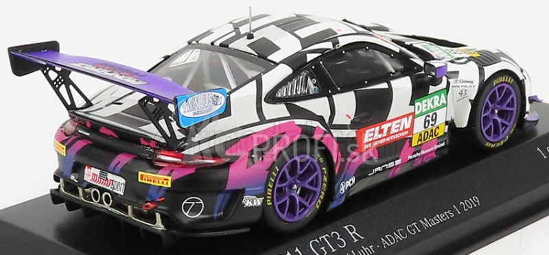 Minichamps Porsche 911 991 Gt3 R Team Iron Force N 69 Gt Masters 2019 J.e.slooten - L.luhr 1:43 Biela Čierna Fialová