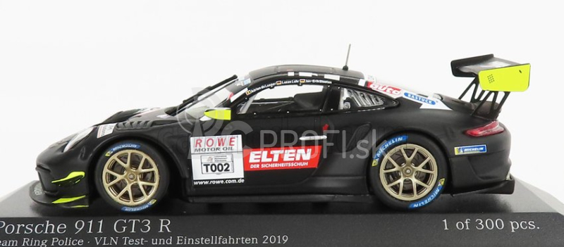 Minichamps Porsche 911 991 Gt3-r Team Iron Force N 8 Test Vln2 Nurburgring 2019 L.luhr - A.de Leener - J.e.slooten - S.jans 1:43 Matt Black