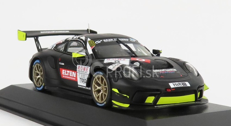 Minichamps Porsche 911 991 Gt3-r Team Iron Force N 8 Test Vln2 Nurburgring 2019 L.luhr - A.de Leener - J.e.slooten - S.jans 1:43 Matt Black