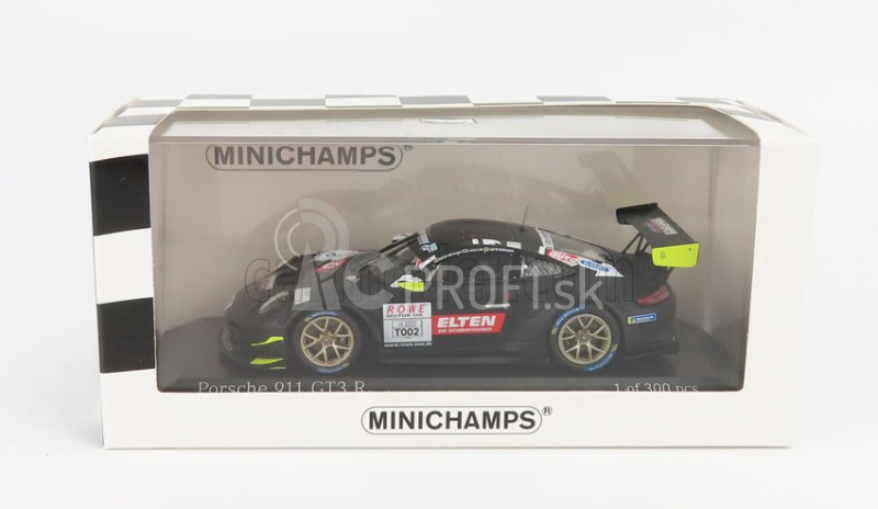 Minichamps Porsche 911 991 Gt3-r Team Iron Force N 8 Test Vln2 Nurburgring 2019 L.luhr - A.de Leener - J.e.slooten - S.jans 1:43 Matt Black