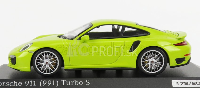 Minichamps Porsche 911 991 Turbo S 2014 1:43 svetlozelená