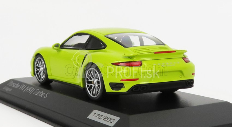 Minichamps Porsche 911 991 Turbo S 2014 1:43 svetlozelená