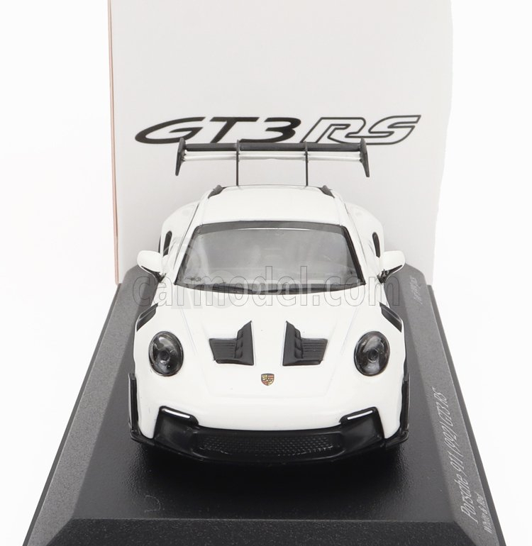 Minichamps Porsche 911 992 Gt3 Rs Coupe 2022 1:64 bielo-červená