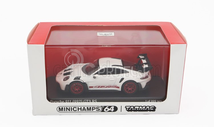 Minichamps Porsche 911 992 Gt3 Rs Coupe 2022 1:64 bielo-červená