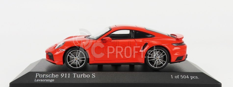 Minichamps Porsche 911 992 Turbo S Coupe 2020 1:43 oranžová