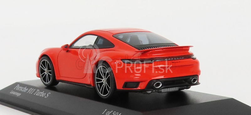 Minichamps Porsche 911 992 Turbo S Coupe 2020 1:43 oranžová