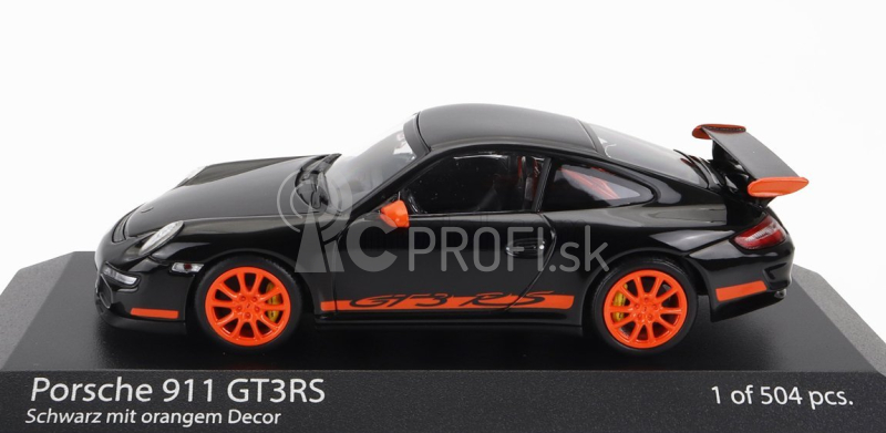 Minichamps Porsche 911 997 Gt3 Rs Coupe 2006 1:43 Black Orange