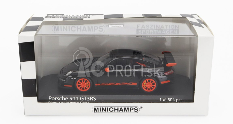 Minichamps Porsche 911 997 Gt3 Rs Coupe 2006 1:43 Black Orange