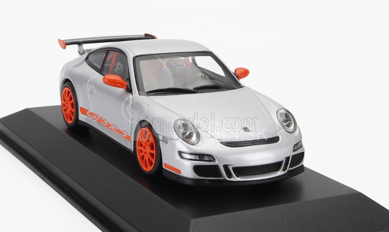 Minichamps Porsche 911 997 Gt3 Rs Coupe 2006 1:43 strieborná oranžová