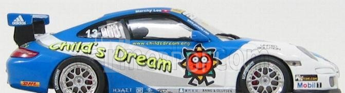 Minichamps Porsche 911 Gt3 N 13 Carrera Cup Asia Macau 2007 M.lee 1:43 Light Blue White