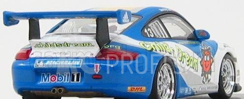 Minichamps Porsche 911 Gt3 N 13 Carrera Cup Asia Macau 2007 M.lee 1:43 Light Blue White