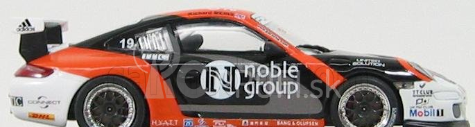 Minichamps Porsche 911 Gt3 N 19 Cup Carrera Cup Asia Macau 2007 R. Meins 1:43 Black Orange