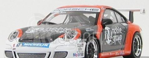 Minichamps Porsche 911 Gt3 N 19 Cup Carrera Cup Asia Macau 2007 R. Meins 1:43 Black Orange