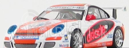 Minichamps Porsche 911 Gt3 N 98 Carrera Cup Asia Macau 2007 P.ma 1:43 Biela oranžová