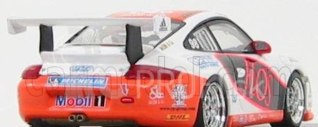 Minichamps Porsche 911 Gt3 N 98 Carrera Cup Asia Macau 2007 P.ma 1:43 Biela oranžová