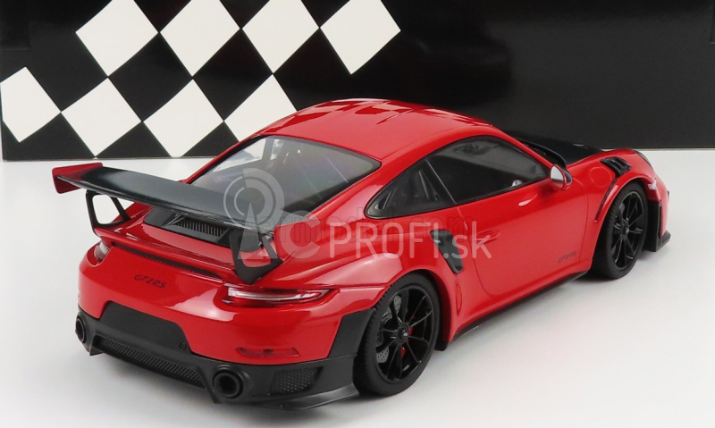 Minichamps Porsche Porsche 911-2 Gt2 Rs Coupe 2018 - čierne kolesá 1:18 červená čierna